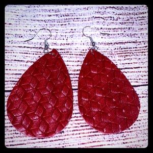 Leather earrings
